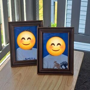 Matching Brown Wood Frames - Great for School & Graduation Photos !